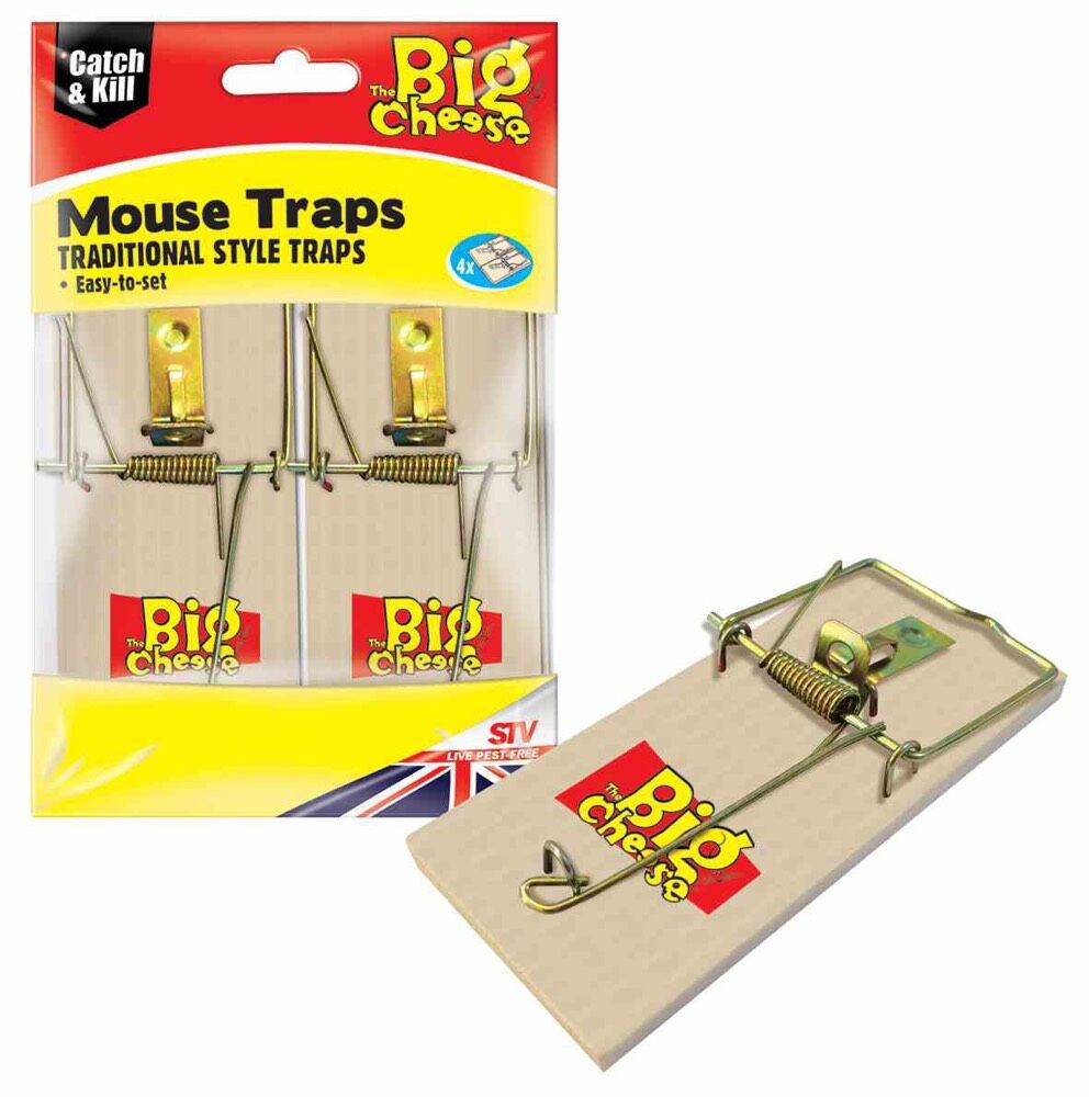 Big Cheese Wooden Mouse Trap 4 Pack TJOMAHONY.ie Builders