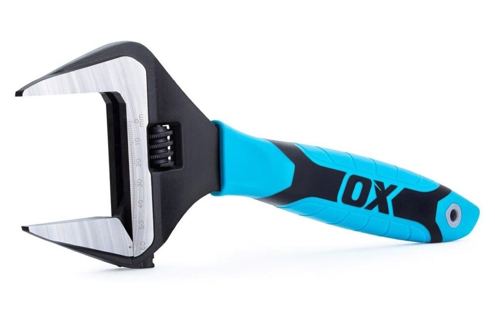 Extra wide discount jaw adjustable spanner