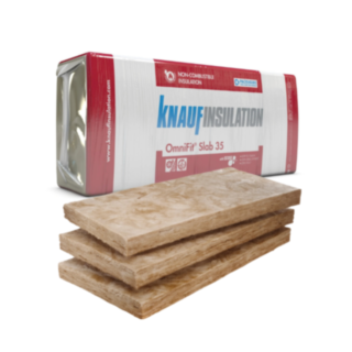 Knauf OmniFit Slab 35 Glass Mineral Wool Insulation 1200 x 600 x 140mm - 2.88m² Pack