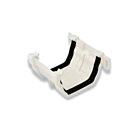 Kalsi Ogee White Gutter Union Bracket (Krown Profile)