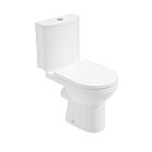 EDEN Rimless Close Coupled Open Back WC Set - PP Seat & Fittings