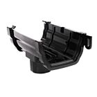 Kalsi Ogee Black Gutter Running Outlet (Krown Profile)