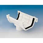Kalsi Ogee White Gutter Running Outlet (Krown Profile)