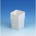 Kalsi Square Flow White Downpipe Connector