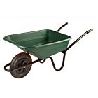 Walsall Shire Green Polypropolene 90l Pneu Wheelbarrow