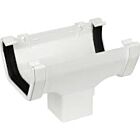 Kalsi Square Flow White Gutter Running Outlet