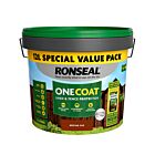 Ronseal One Coat Shed & Fence Medium Oak 12L