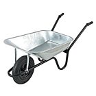 Walsall Cgvp  Wheelbarrow Galvanised 85lt Standard Tyre Silver