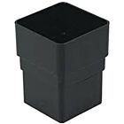 Kalsi Square Flow Black Downpipe Connector