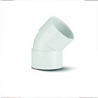 White Waste Elbow 32mm X 45d (11/4