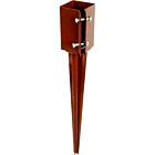 Metpost Drive In Post Brown 3 x 3 x 24