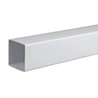 Kalsi Square Flow White Downpipe 4m