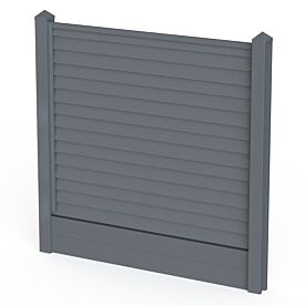 Satus Fence Standard Bullet Nose Fence Panel Pack 1800mm Merlin Grey 