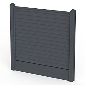 Satus Fence Standard Bullet Nose Fence Panel Pack 1800mm Anthracite Grey 