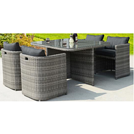 Anfi 4-Seater Cube Garden Furniture Set