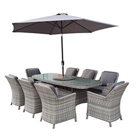 Anfi 8-Seater Oval Garden Furniture Set