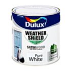 Dulux Weathershield Exterior Satinwood Pure White 2.5L