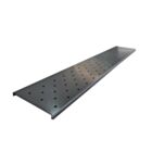 Satus Fence Round Holes Trellis Panel 1780 x 300mm Merlin Grey