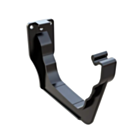 Kalsi Ogee Gutter Bracket Black 120mm Krown Profile