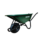 Protekk Green Plastic Wheelbarrow 100L with Pneumatic Wheel