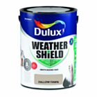 Dulux Weathershield Smooth Masonry Paint Fallow Fawn 5L