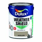 Dulux Weathershield Smooth Masonry Paint Antelope 5L
