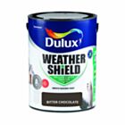 Dulux Weathershield Smooth Masonry Paint Bitter Chocolate 5L
