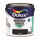 Dulux Weathershield Smooth Masonry Paint Black 2.5L
