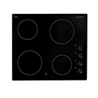 Nordmende 60cm 4-Zone Ceramic Hob Black Glass