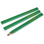 Faithfull Carpenters Pencils (3) Green - Hard