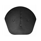 Klober Dry Verge Half-Round Ridge End Cap Black