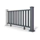 Duradek Charcoal Composite Decking Handrail System 1.8m (Complete Kit)