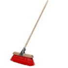 Varian Red PVC Yard Broom with Handle & Clamp 14in