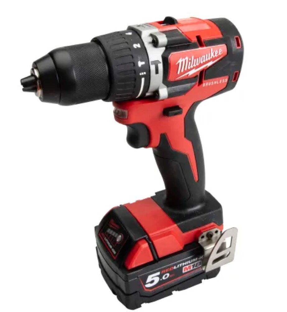 Milwaukee 18v Brushless Combi Drill With 1 X 5.0ah Li Ion Ba