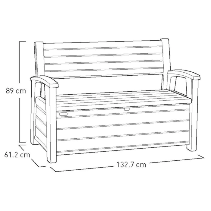 Keter Hudson Storage Bench TJOMAHONY.ie Builders Merchant